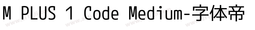 M PLUS 1 Code Medium字体转换